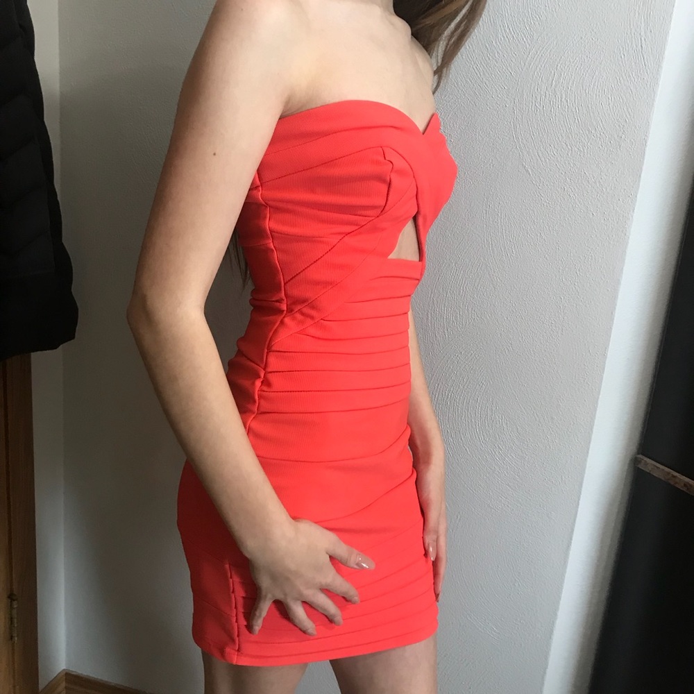 Bright orange Tobi bodycon dress
